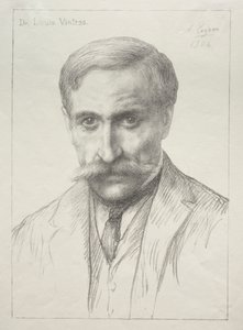 Portret dr. Louis Vintras. autorstwa Alphonse Legros