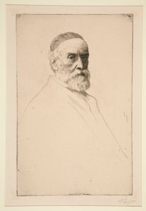 Portret G.F. Waty, RA autorstwa Alphonse Legros