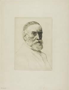 Portret G. F. Wattsa, R.A. autorstwa Alphonse Legros