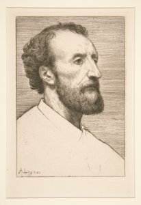 Portret Julesa Dalou autorstwa Alphonse Legros