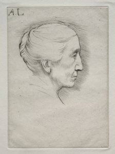 Portret pani. Emily Hughes (pierwsza płyta) autorstwa Alphonse Legros