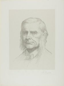 Portret profesora Huxleya autorstwa Alphonse Legros