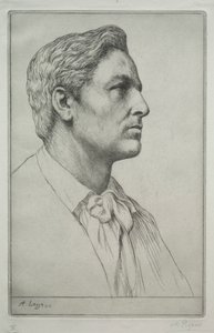 Portret Sir Charlesa Holroyda autorstwa Alphonse Legros