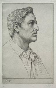 Portret sir Charlesa Holroyda. autorstwa Alphonse Legros