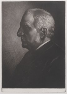 Portret Sir Francisa Seymoura Hadena, 1881. autorstwa Alphonse Legros