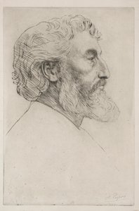 Portret Sir Fredericka Leightona Pierwsza płyta. autorstwa Alphonse Legros