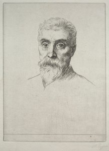 Portret Sir Hirama S. Maxima autorstwa Alphonse Legros