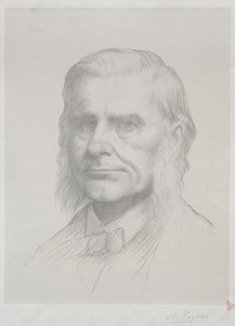 Portret Thomasa Huxleya (druga płyta) autorstwa Alphonse Legros
