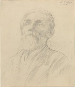 Portret starego człowieka. autorstwa Alphonse Legros