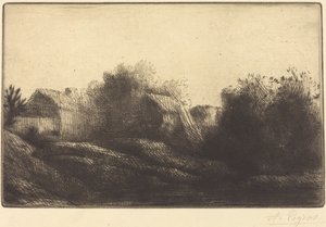 Pamięć o mojej wiosce (wioska Souvenir de mon) autorstwa Alphonse Legros