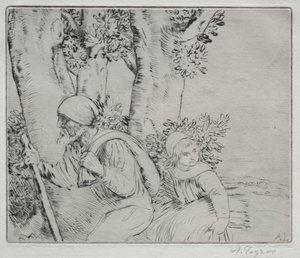 Powrót z pola (Le Retour des Champs II płyta) autorstwa Alphonse Legros