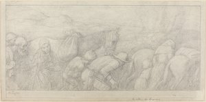 Powrót chłopów. autorstwa Alphonse Legros