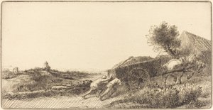 Wracając z Hay Rentrant le foin. autorstwa Alphonse Legros