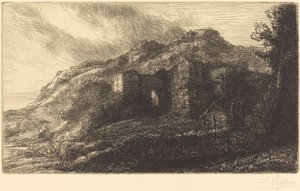 Ruiny zamku autorstwa Alphonse Legros