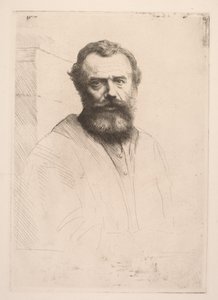 Autoportret (trzecia płyta) autorstwa Alphonse Legros