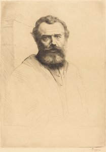 Autoportret, III płyta. autorstwa Alphonse Legros