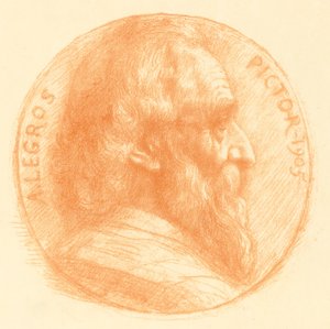 Autoportret, Medalion, nr 2, 11 płyta autorstwa Alphonse Legros