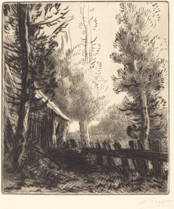 Szopa (Le hangar) autorstwa Alphonse Legros
