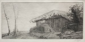 Owczarnia na wzgórzu autorstwa Alphonse Legros