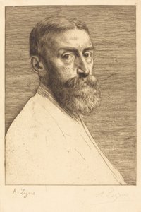 Sir E.J. Poynter, P.RA, 1877. autorstwa Alphonse Legros