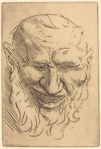 Mała maska ​​satyra autorstwa Alphonse Legros