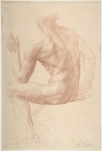 Studium postaci autorstwa Alphonse Legros