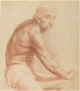 Studium Greka. autorstwa Alphonse Legros