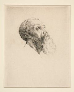 Głowa modelki autorstwa Alphonse Legros