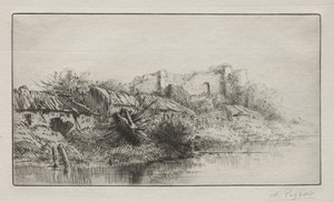 Opuszczona wioska autorstwa Alphonse Legros