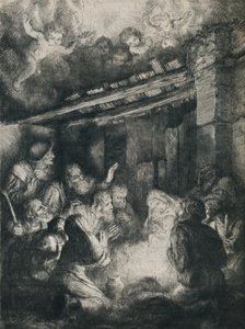 Adoracja pasterzy, 1922. autorstwa Alphonse Legros