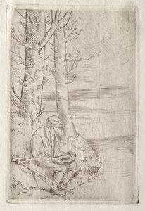 Ślepy żebrak autorstwa Alphonse Legros