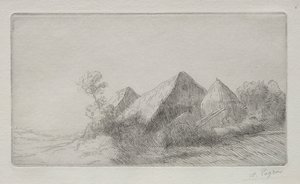 Szopa na wózki. autorstwa Alphonse Legros
