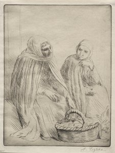 Handlarze Jajkami (1. płyta) autorstwa Alphonse Legros