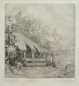 Mała Szopa (Le Petit Hangar) autorstwa Alphonse Legros