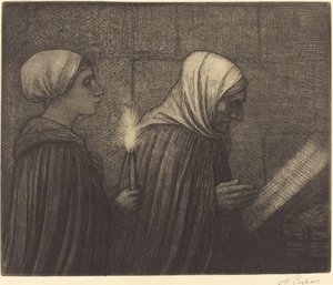 żłób autorstwa Alphonse Legros