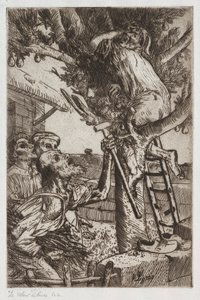Złodziej gruszek, nr 1, c. 1890. autorstwa Alphonse Legros