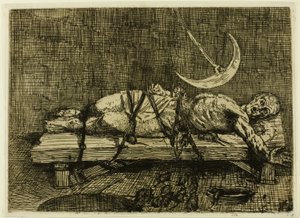 Jama i wahadło, druga płyta autorstwa Alphonse Legros