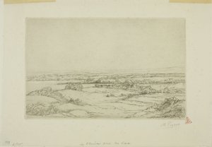 Równina w pobliżu jeziora autorstwa Alphonse Legros