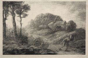 The Return of the Fagot Gatherer (drugi stan) autorstwa Alphonse Legros