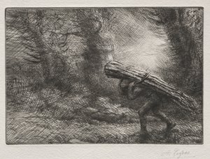 Powrót do chaty autorstwa Alphonse Legros