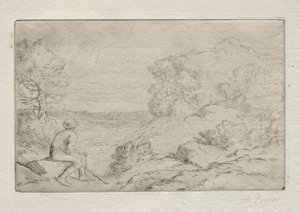 Skały. autorstwa Alphonse Legros