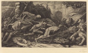 Triumf śmierci: Bitwa autorstwa Alphonse Legros
