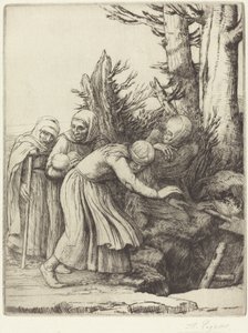 Triumf śmierci: Śmierć przygotowuje mieszkanie dla bezdomnych Le triomphe.... autorstwa Alphonse Legros