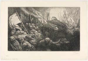 Triumf śmierci: proklamacja autorstwa Alphonse Legros