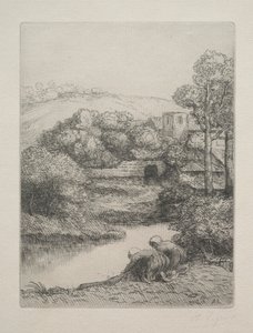 Wash House Le Lavoir, Dite Les Laveuses. autorstwa Alphonse Legros