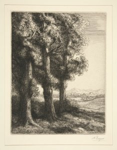 Trzy drzewa autorstwa Alphonse Legros