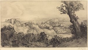 Czubek wzgórza autorstwa Alphonse Legros