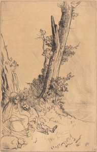 Odpoczywający podróżnicy Odpoczywający podróżnicy. autorstwa Alphonse Legros