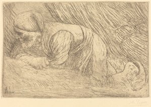 Zbieracz gałązek Le fagotier. autorstwa Alphonse Legros