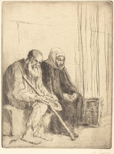 Dwóch żebraków Dwóch żebraków. autorstwa Alphonse Legros